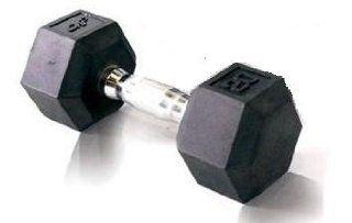 CAP Barbell 150 lb Rubbber Hex Dumbbell Set (5 25 lbs in 5
