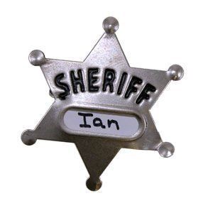 Large Metal Sheriff Badge