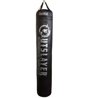 Muay Thai Punching Bag 6ft 150lbs Unfilled Black Sports