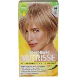 Garnier Nutrisse Nourishing Color Creme #91 Light Ash Blonde Hair