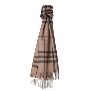 Burberry Smoked Trench Giant Check Cashmere Scarf