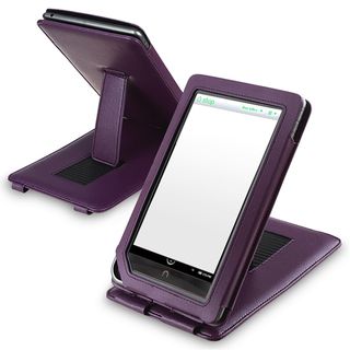 Purple Leather Case with Stand for  Nook Color