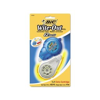 Bic Wite Out EZ Correction Tape 45 foot Refills (Pack of 2