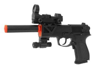 Electric Full Auto Tactical P88 Pistol FPS 150, Silencer