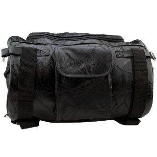 Leather Motorcycle Barrel Bag