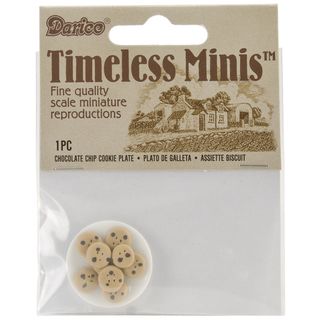 Darice Timeless Miniatures Chocolate Chip Cookie Plate