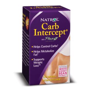 Natrol Carb Intercept with Phase2 Capsules (Pack of 2 120 count