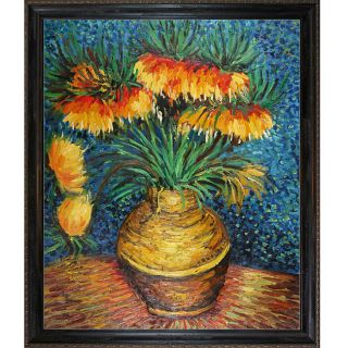 Vincent van Gogh Crown Fritillaries in a Copper Vase Framed Art