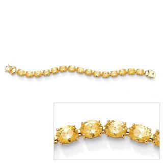 Lillith Star 14k Goldplated Yellow Cubic Zirconia Tennis Bracelet MSRP