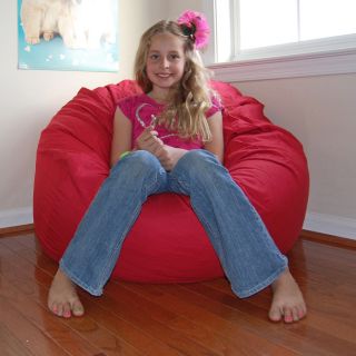 Red Organic Cotton Washable Bean Bag Chair Today $184.99