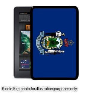 Maine State Flag Kindle Fire Black Case Cover Skin 