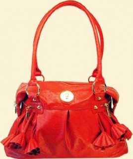  Glamorous Italian Designer Fine Faux Ostrich Handbag (AS 155