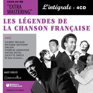 Légendes de la Chanson Française Coffret 4 CD   Achat CD VARIETE