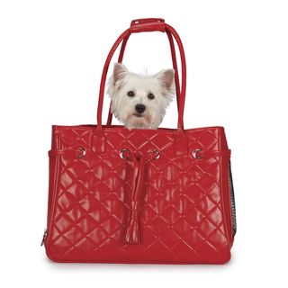 Zack & Zoey Vineyard Red Quilted Small Pet Carrier