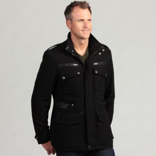 Izod Mens Wool Faux Leather Trim Military Coat Today $92.99 5.0 (3