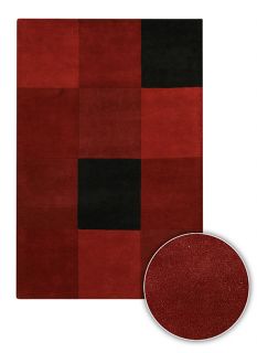 Hand tufted Contemporary Mandara Wool Rug (79 x 106)