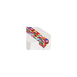 Printed International Flag Table Runner Party Accessory (1 count) (1