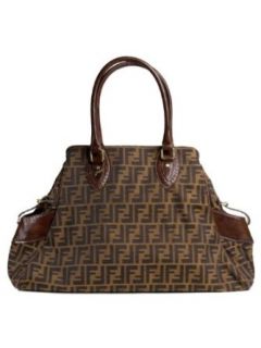 Fendi 8BN162 Satchel Fendi Print Zuccini Tobacco Clothing