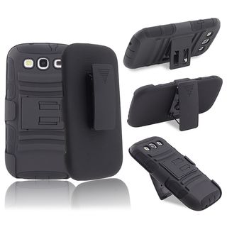 BasAcc Hybrid Case/ Stand/ Holster Combo for Samsung Galaxy S III/ S3