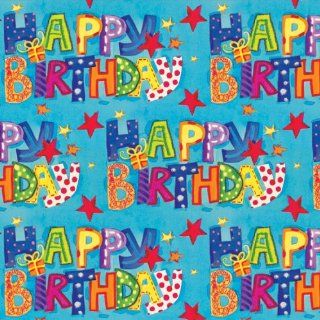 Jillson Roberts Recycled Gift Wrap, Birthday Wish, 6 Roll