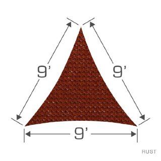 9 Triangle Shade Sail   Rust Patio, Lawn & Garden