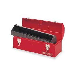 Westward 10J163 Portable Tool Box, 20 W x7 D x7 5/8 H, Red 
