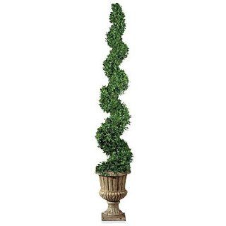 Tea Leaf Corkscrew Artificial Topiary   Improvements Home