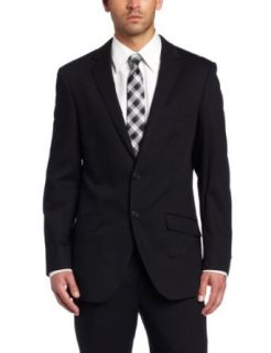 Kenneth Cole New York Mens Black Solid Suit Separate Coat