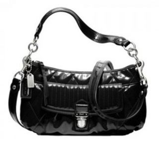 Gloss Groovy Convertiable Shoulder Hobo Bag Purse 18671 Black Shoes