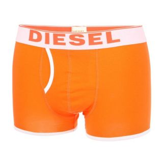 DIESEL Boxer New Breddox Homme Orange et blanc   Achat / Vente BOXER