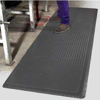 Diamond Foot Anti Fatigue Floor Mat Grey 3Wx5Lx9/16