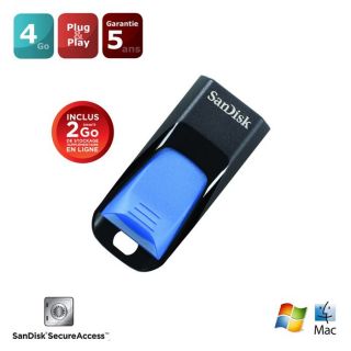 Sandisk Cruzer Edge 4Go Noir/Bleu   Achat / Vente CLE USB Sandisk