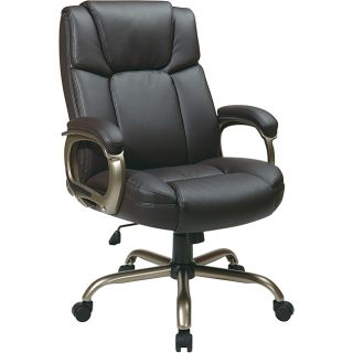 Office Star Executive Big Mans Espresso Eco Leather Chair Today $254