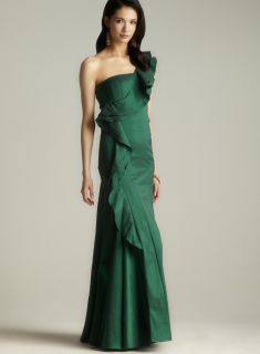 Jessica Simpson One Shoulder Front Ruffle Gown Today $82.49