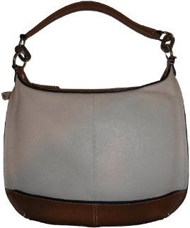Leather Purse Handbag Color Me Classy Hobo Sand/Cognac Shoes
