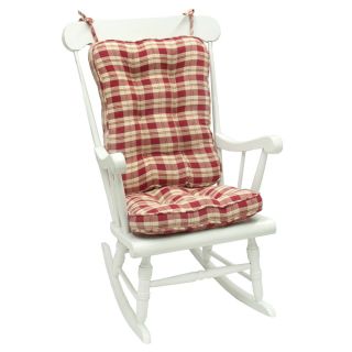 Red Plaid Standard Rocking Chair Cushion Today $54.99