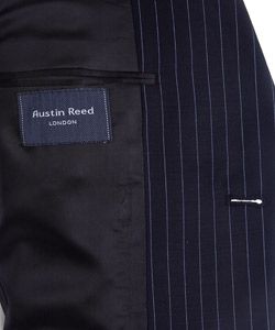 Austin Reed London Mens Navy Pinstripe Wool Suit