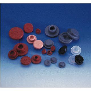 Wheaton 224100 172 13 x 20 mm Red rubber Straight Plug Style Stoppers