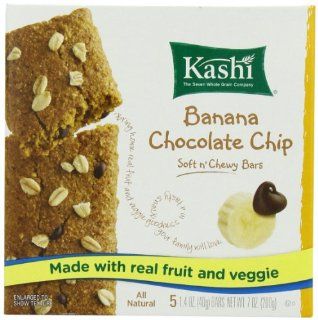 Kashi Chocolate Chip Chewy Snack Bar, Banana, 7 Ounce (Pack of 4