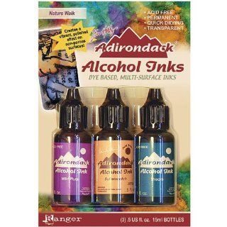 Ranger Adirondack Alcohol Ink 1/2 Ounce, 3 Pack, Nature