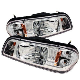 SPYDER Ford Mustang 87 93 1PC Crystal Headlights   Chrome /1 pair