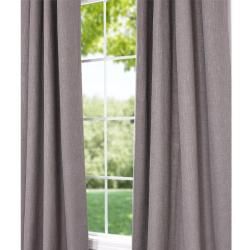 Dark Grey Cotton Linen 108 inch Grommet Curtain Panel