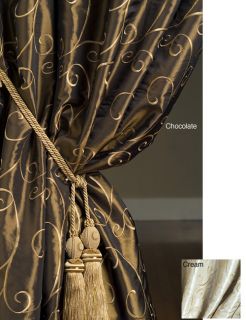 Faux Silk Taffeta Curtain Panel (50 in x 108 in)