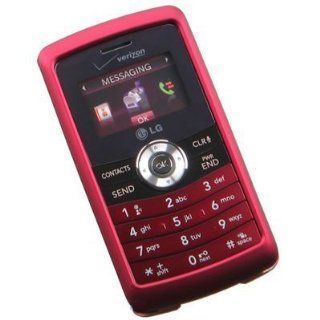 Crystal Hard Rubberized Red Cover Case for LG enV3 VX 9200