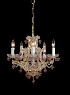 Theresa 5 light Polished Brass Chandelier Today $225.99