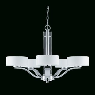 Solstice 5 light Chrome and White Opal Glass Chandelier Today $358.99