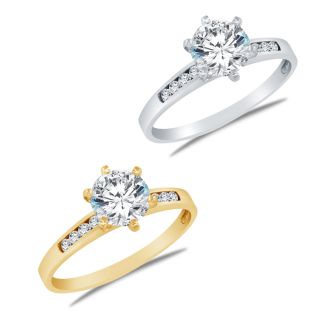 Round Cubic Zirconia Engagement style Ring Today $219.99