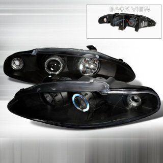 95 96 Mitsubishi Eclipse / Eagle Talon Projector Headlights   Black