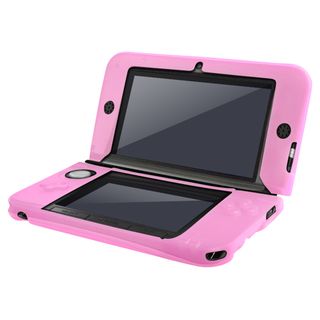 BasAcc Pink Silicone Case for Nintendo 3DS XL