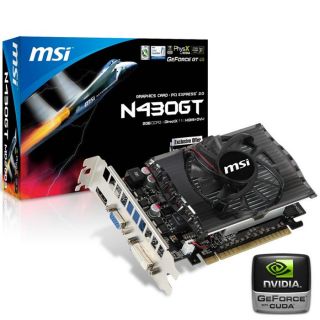MSI GT430 2Go GDDR3   Carte graphique Nvidia GT 430   GPU cadencé à